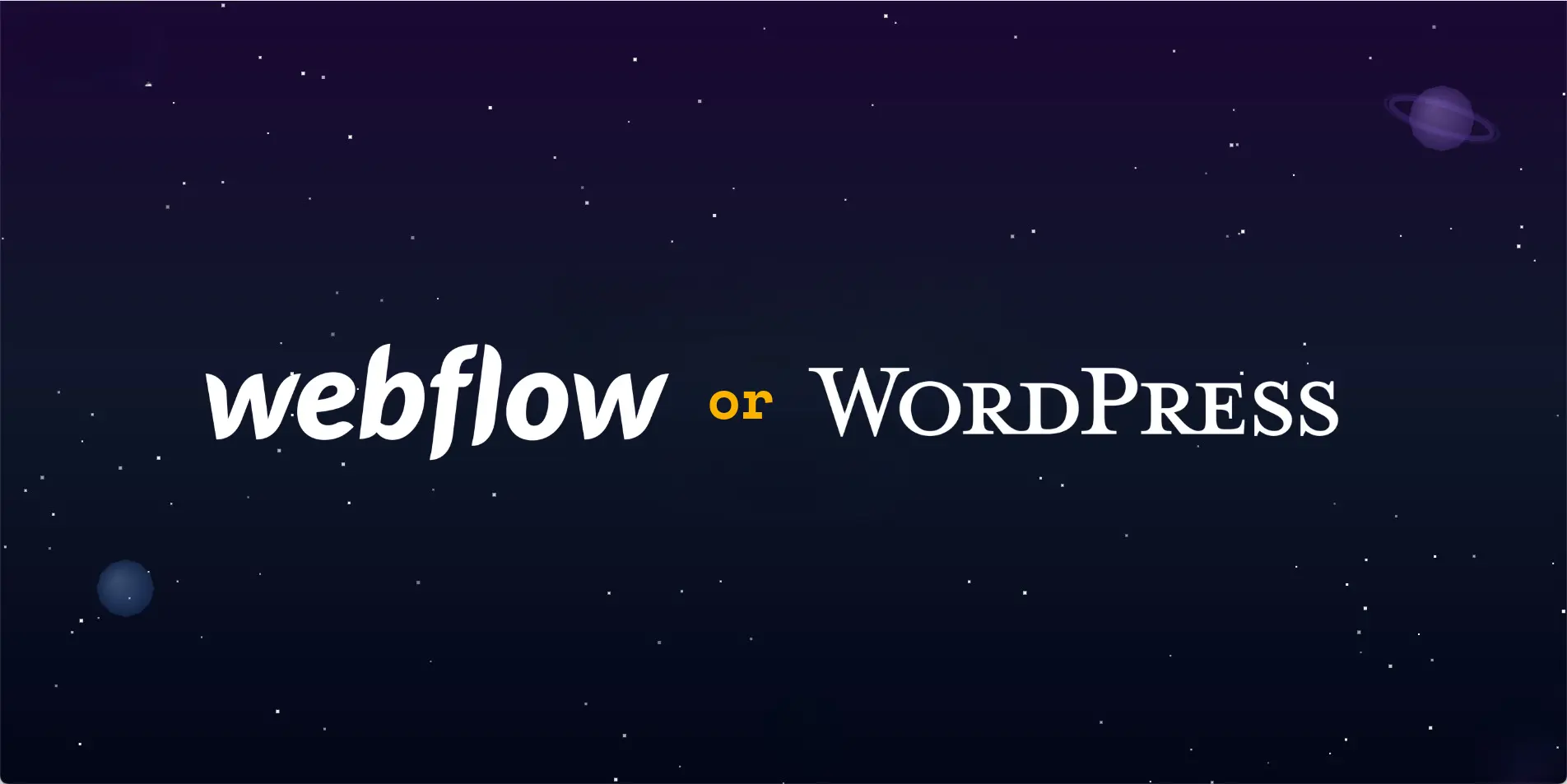 Imagen Webflow vs. Wordpress